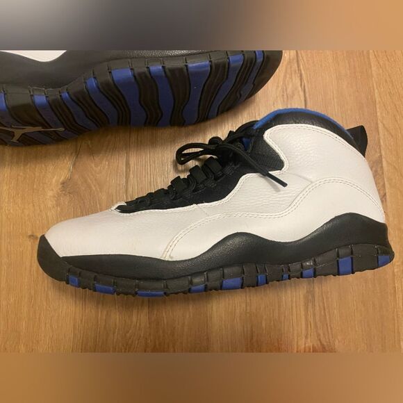 Nike Air Jordan X 10 Retro Orlando Magic Gs White Royal Black 310806-108 size 8 - Picture 4 of 12